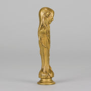 Bouval Desk Seal - Art Nouveau Bronze - Hickmet Fine Arts 