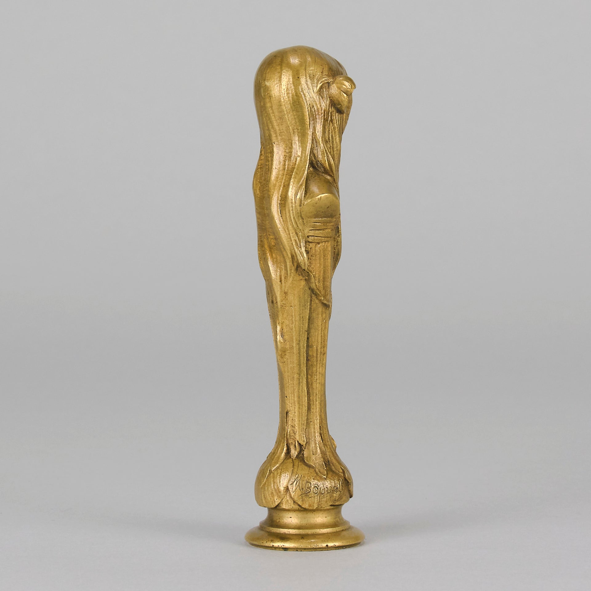 Bouval Desk Seal - Art Nouveau Bronze - Hickmet Fine Arts 