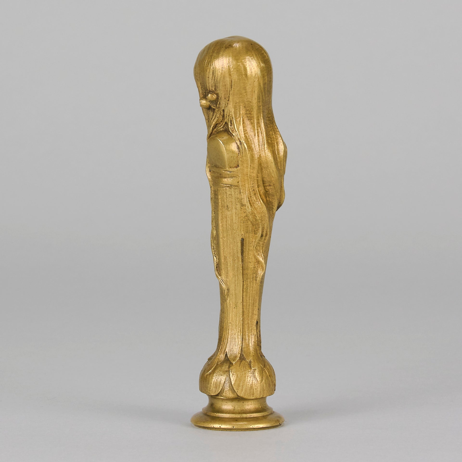 Bouval Desk Seal - Art Nouveau Bronze - Hickmet Fine Arts 