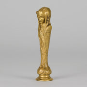 Bouval Desk Seal - Art Nouveau Bronze - Hickmet Fine Arts 