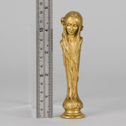 Bouval Desk Seal - Art Nouveau Bronze - Hickmet Fine Arts 