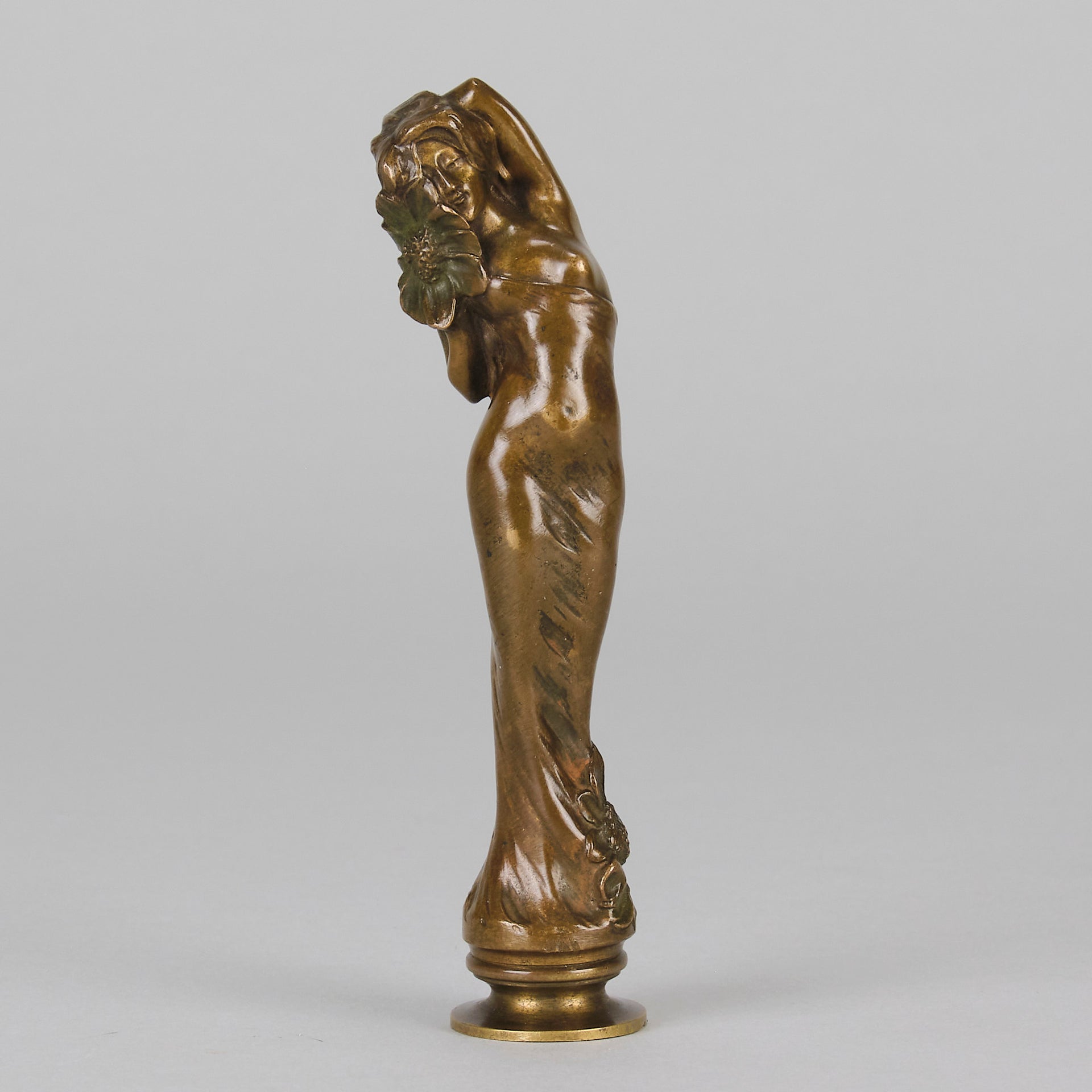 Bizard Desk Seal - Art Nouveau Bronze - Hickmet Fine Arts 