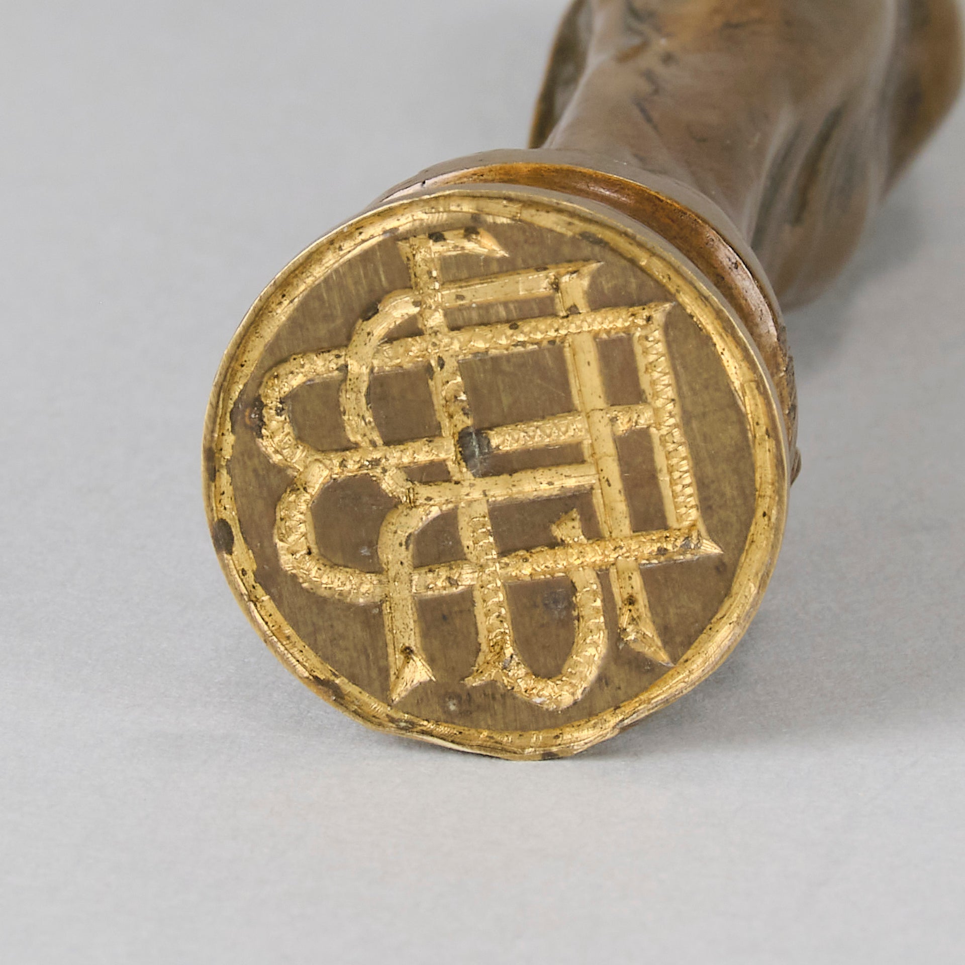 Bizard Desk Seal - Art Nouveau Bronze - Hickmet Fine Arts 