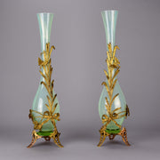  Opaline Vases with Gilt Mounts - French Vases - Hickmet Fine Arts 