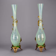  Opaline Vases with Gilt Mounts - French Vases - Hickmet Fine Arts 