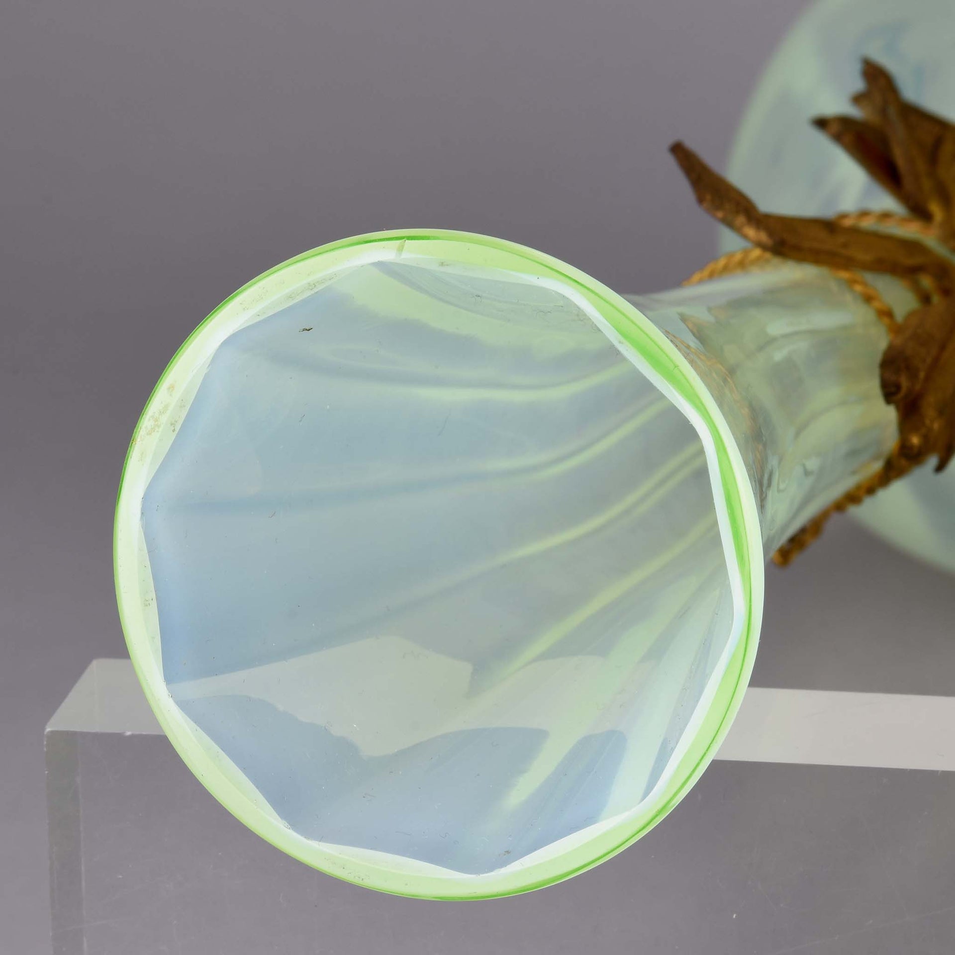  Opaline Vases with Gilt Mounts - French Vases - Hickmet Fine Arts 