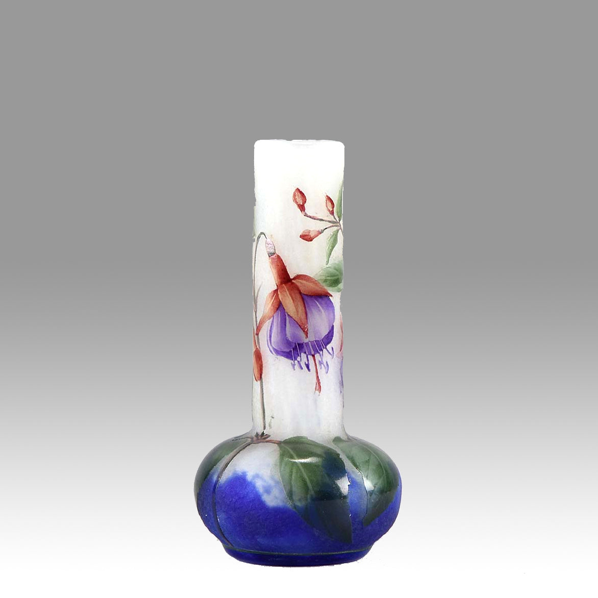 Fuchsia Bell Vase by Daum Freres