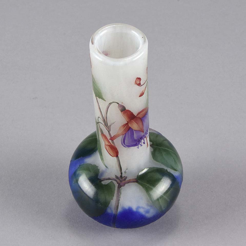 Fuchsia Bell Vase by Daum Freres