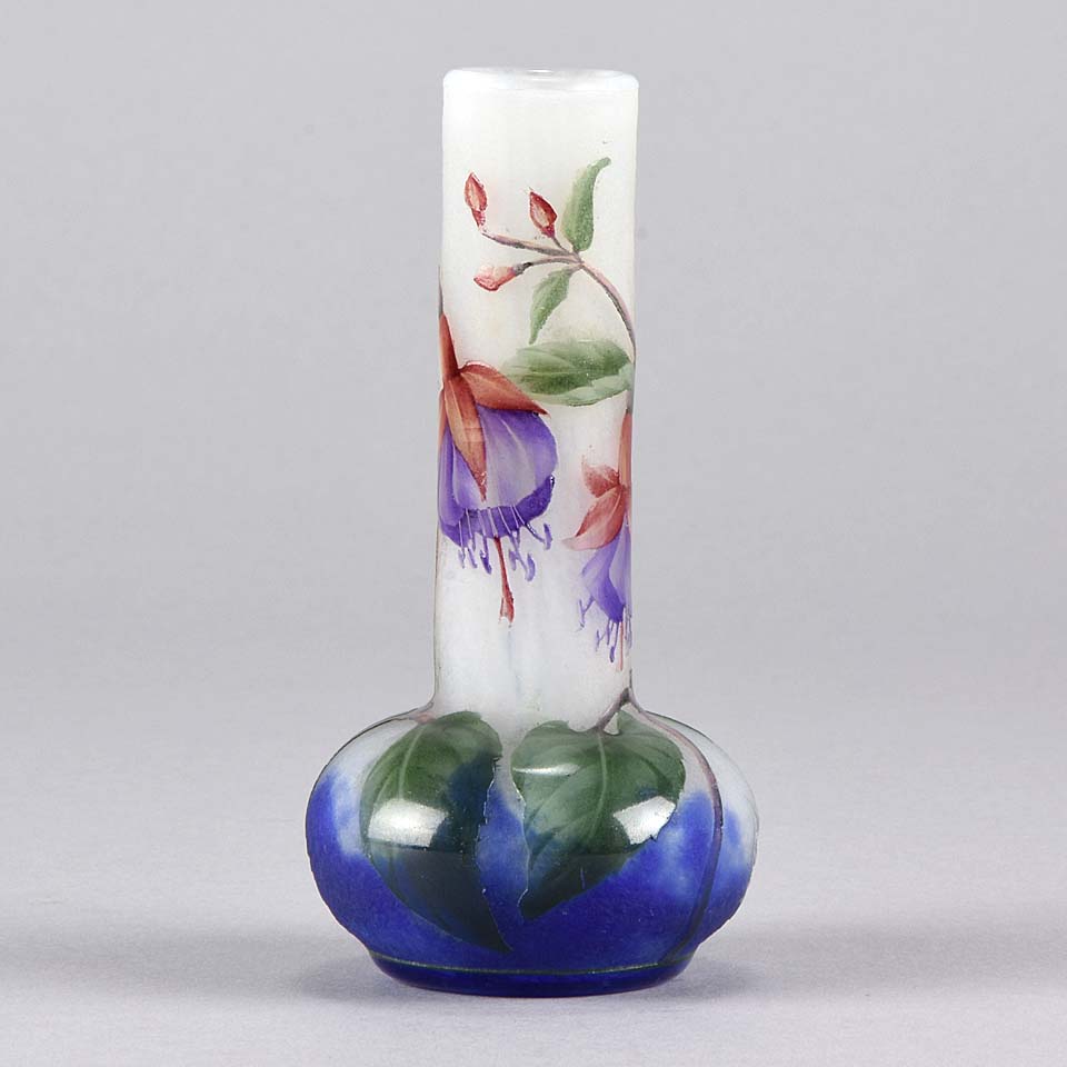 Fuchsia Bell Vase by Daum Freres