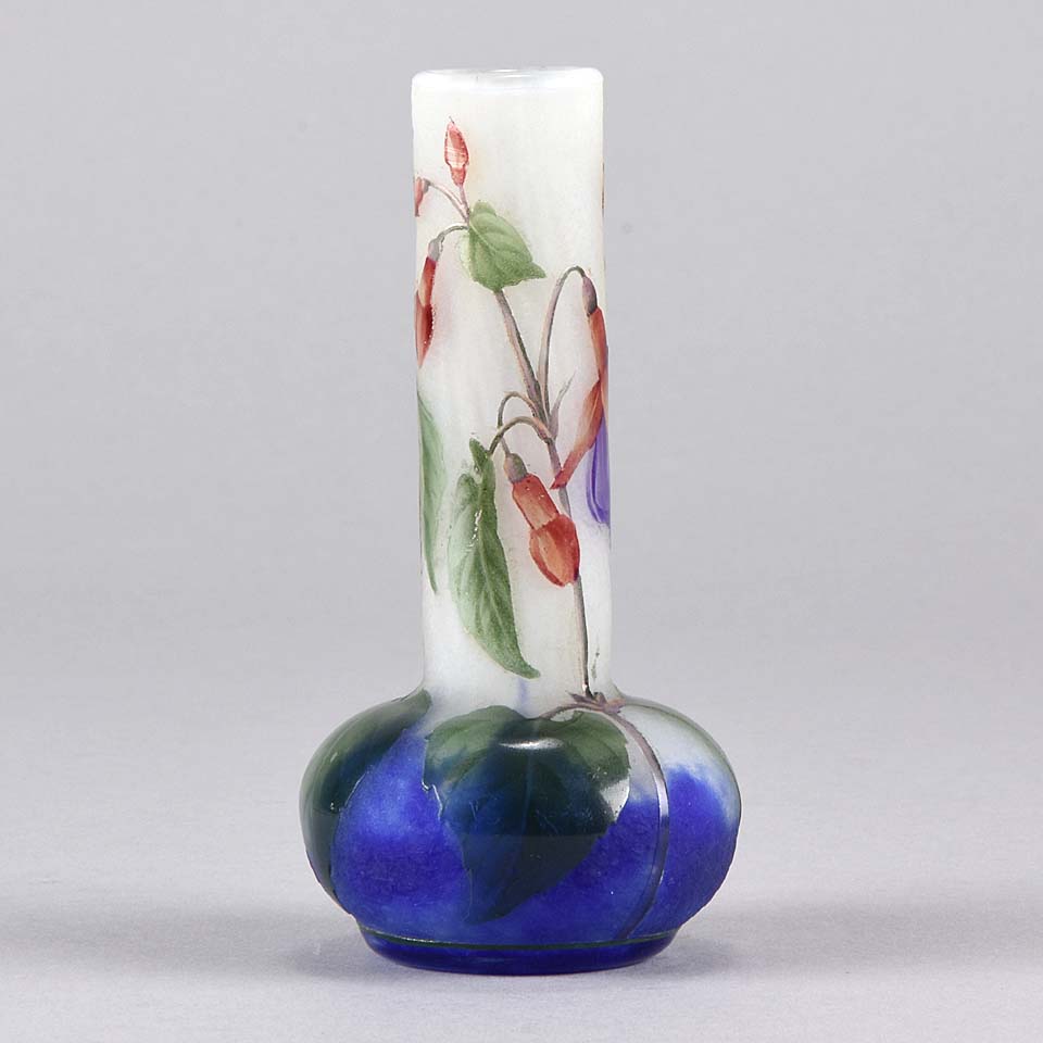 Fuchsia Bell Vase by Daum Freres