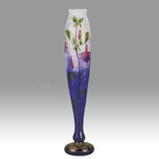 Daum fuchsia vase - Daum Freres Glass