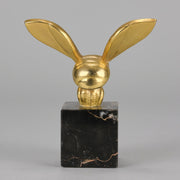 Bumble Bee Car Bonnet Mascot by G Lachaise an Art Deco gilt bronze bumble bee