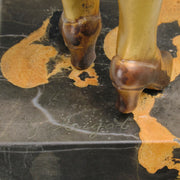 Georges Rigot Figure "Fur Coat" - Art Deco - Antique Bronze - Hickmet Fine Arts