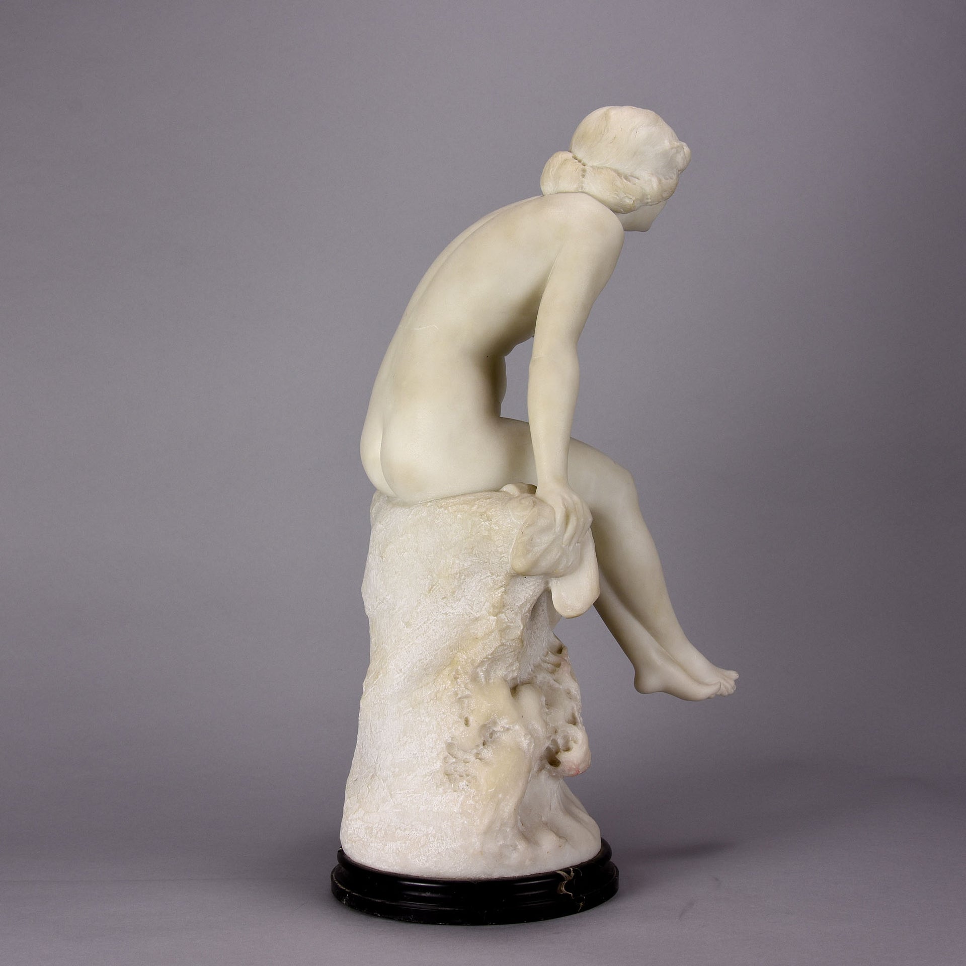 Girl on a Rock - Donatella Gabbrielli Marble - Hickmet Fine Arts 