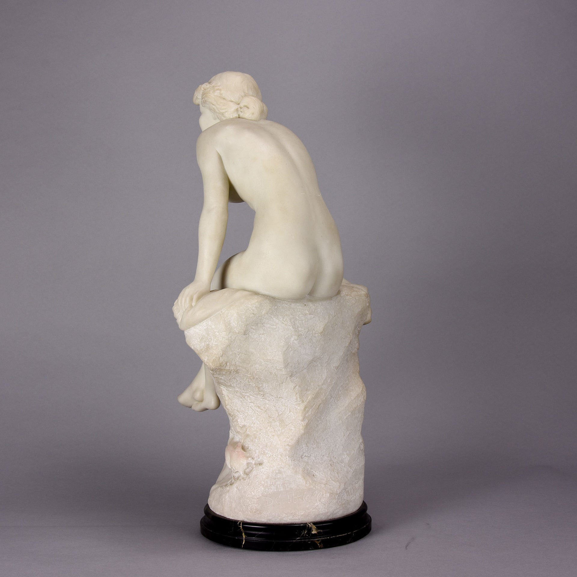 Girl on a Rock - Donatella Gabbrielli Marble - Hickmet Fine Arts 