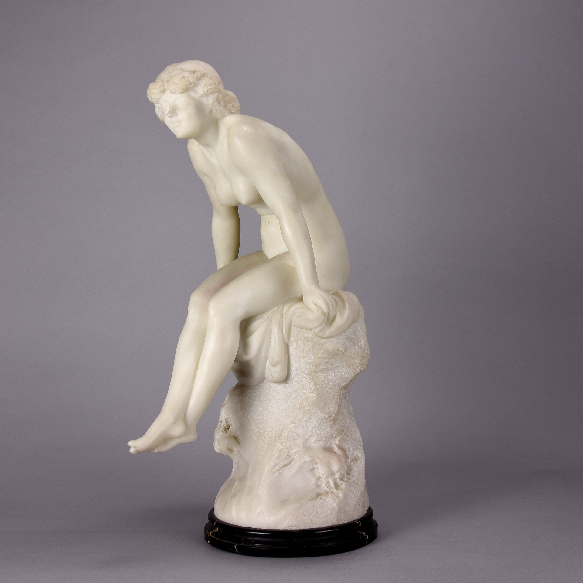 Girl on a Rock - Donatella Gabbrielli Marble - Hickmet Fine Arts 