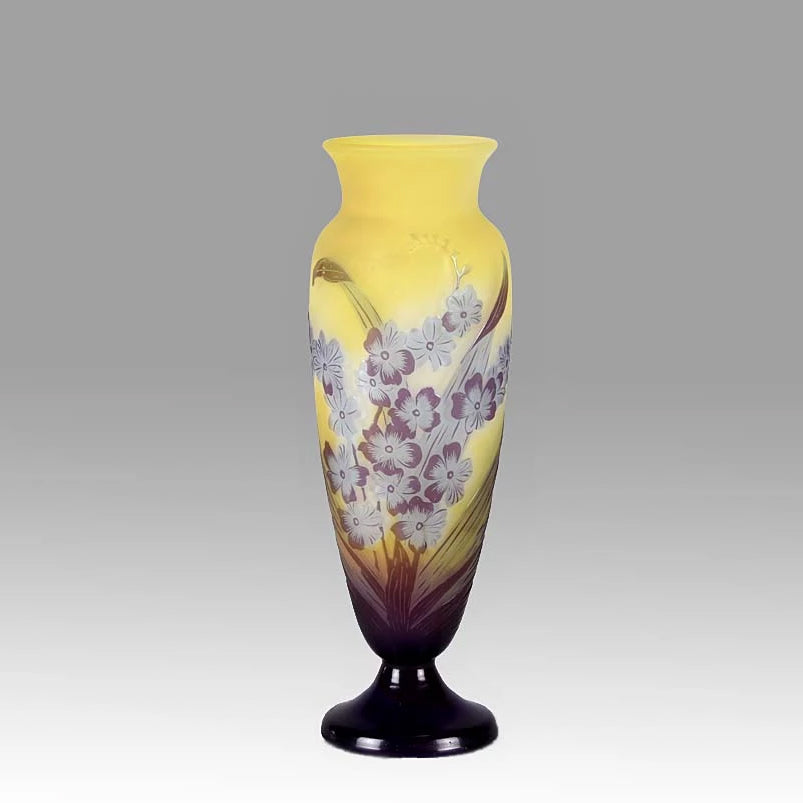 Emile Galle Vase - Art Nouveau Glass -  Flower Vase - Hickmet Fine Arts