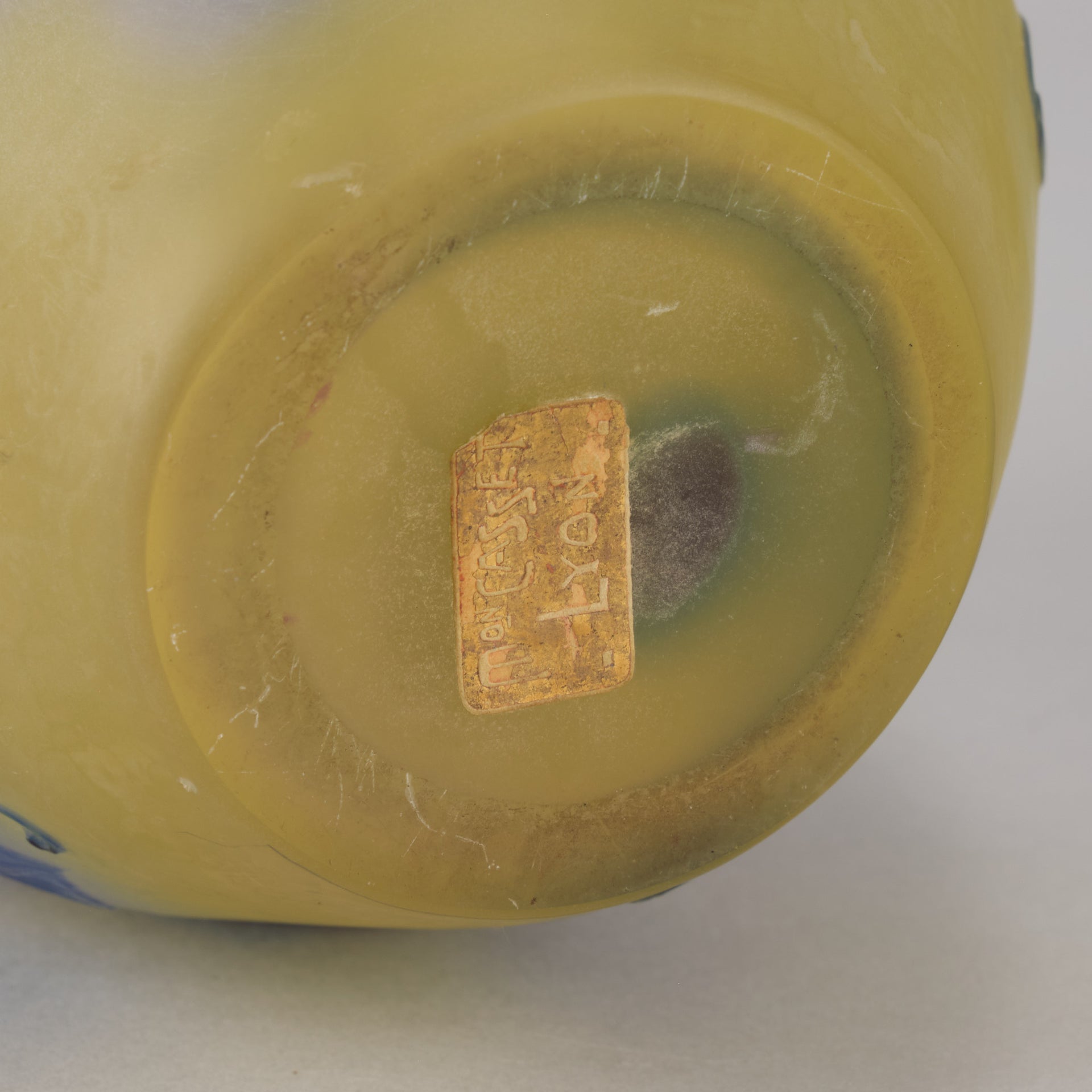 Galle Cameo Glass Clematis vase