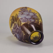 Blue Flower vase by Galle - Emile Galle Vase - Galle Emile - Hickmet Fine Arts