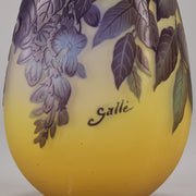 Blue Flower vase by Galle - Emile Galle Vase - Galle Emile - Hickmet Fine Arts