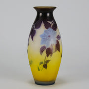 Emile Galle - Art Nouveau Glass - Galle vase - Blue Flower Vase - art nouveau glass vase – Hickmet Fine Arts