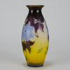 Emile Galle - Art Nouveau Glass - Galle vase - Blue Flower Vase - art nouveau glass vase – Hickmet Fine Arts