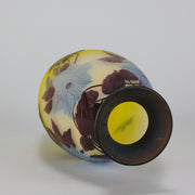 Emile Galle - Art Nouveau Glass - Galle vase - Blue Flower Vase - art nouveau glass vase – Hickmet Fine Arts