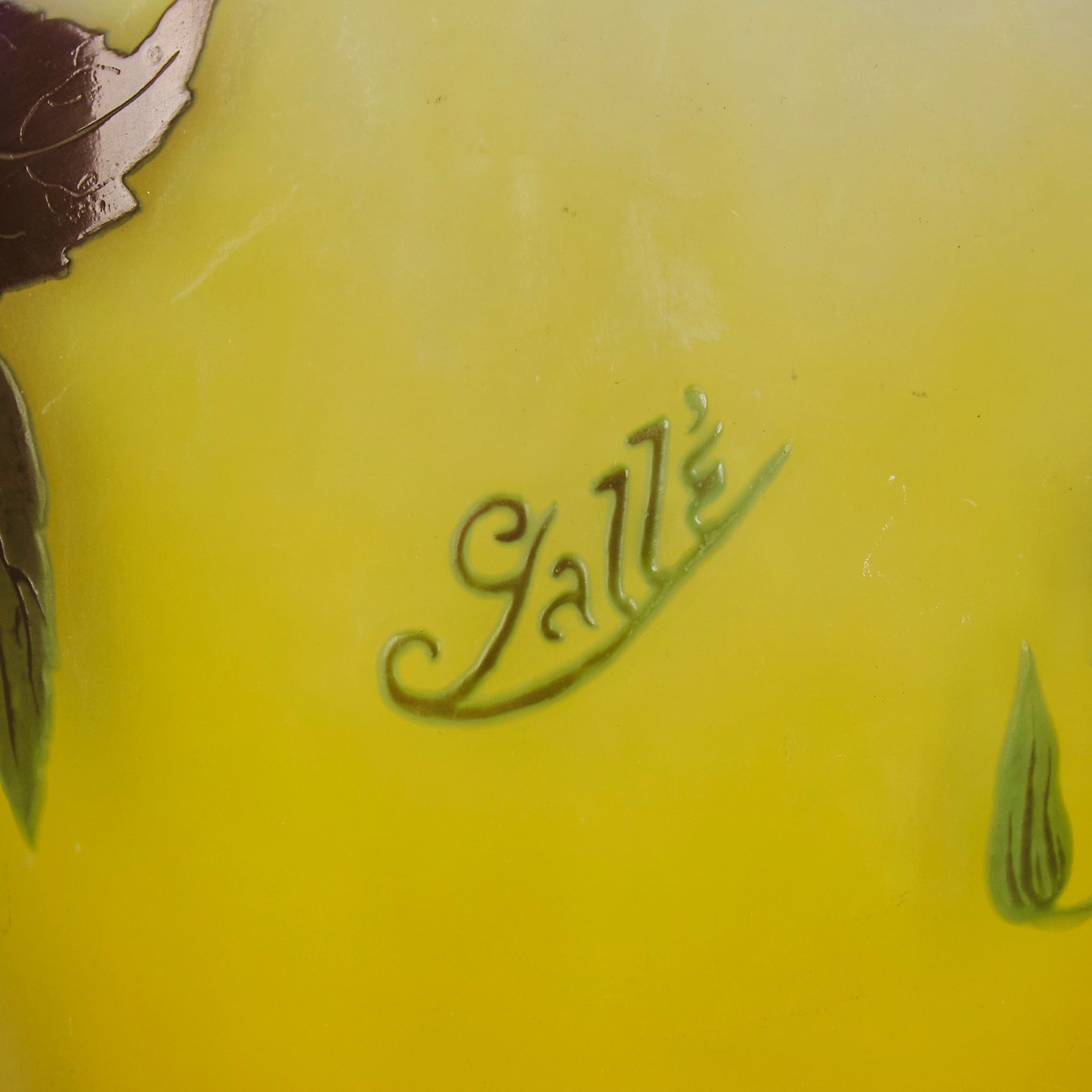 Emile Galle - Art Nouveau Glass - Galle vase - Blue Flower Vase - art nouveau glass vase – Hickmet Fine Arts