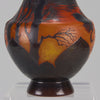 Carved Cameo Swans Vase - Emile Galle Glass - Hickmet Fine Arts
