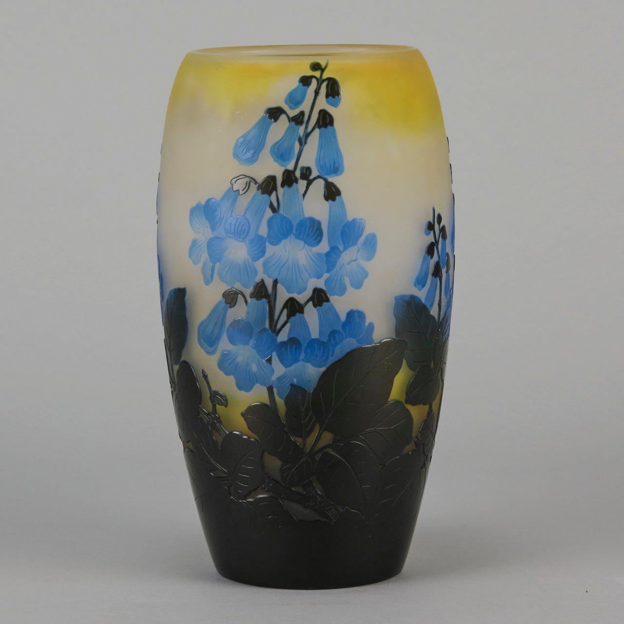 Emile Galle Glass Flower Vase - Art Nouveau - Hickmet Fine Arts