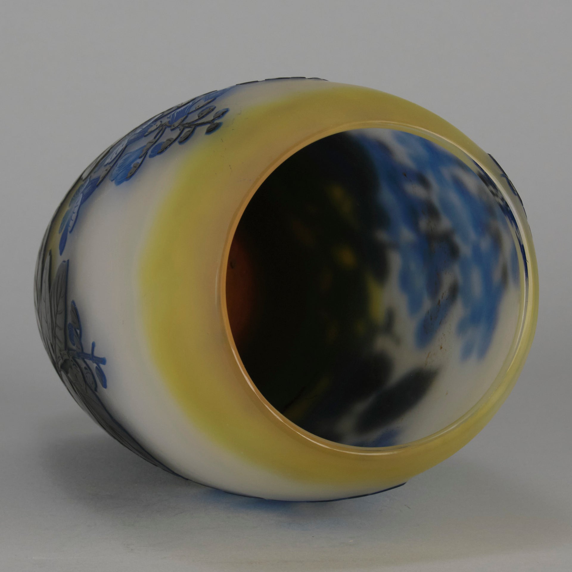 Emile Galle Glass Flower Vase - Art Nouveau - Hickmet Fine Arts