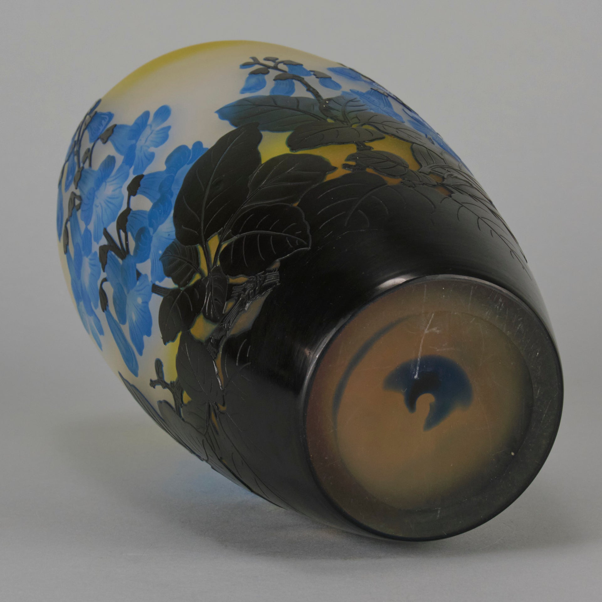 Emile Galle Glass Flower Vase - Art Nouveau - Hickmet Fine Arts