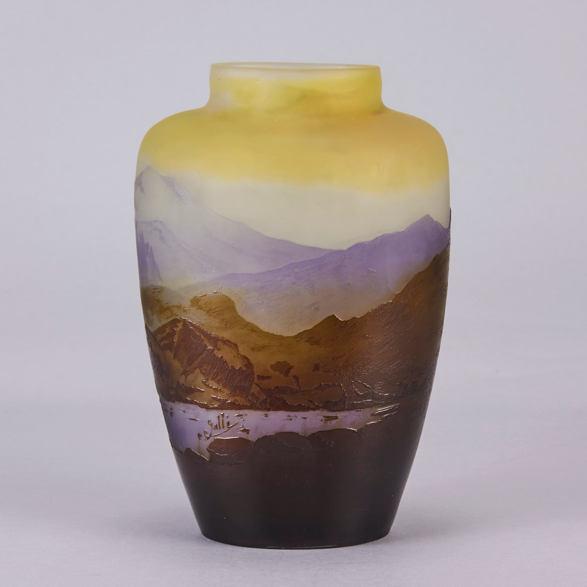 Galle Mountain Vase - Art Nouveau Vase - Hickmet Fine Arts