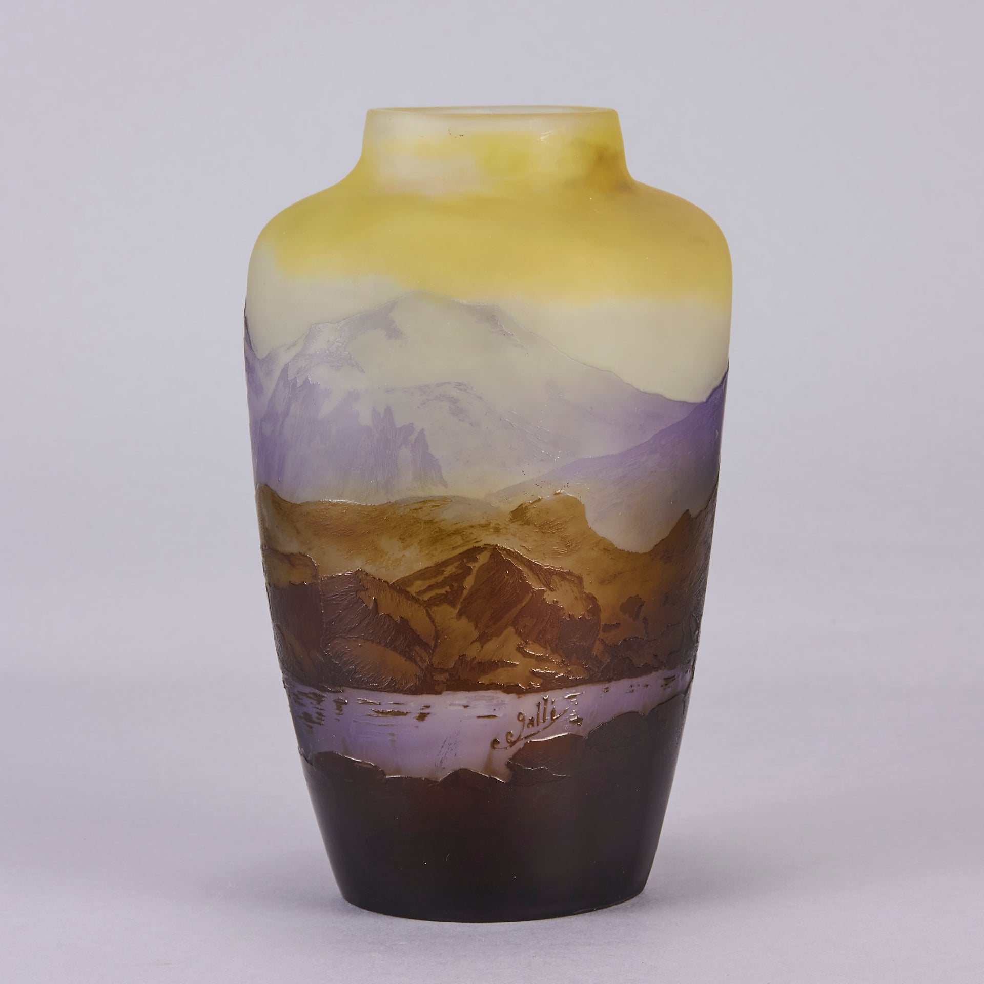 Galle Mountain Vase - Art Nouveau Vase - Hickmet Fine Arts