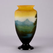 Emile Galle Vase -  Pasage du Lac -  Hickmet Fine Arts