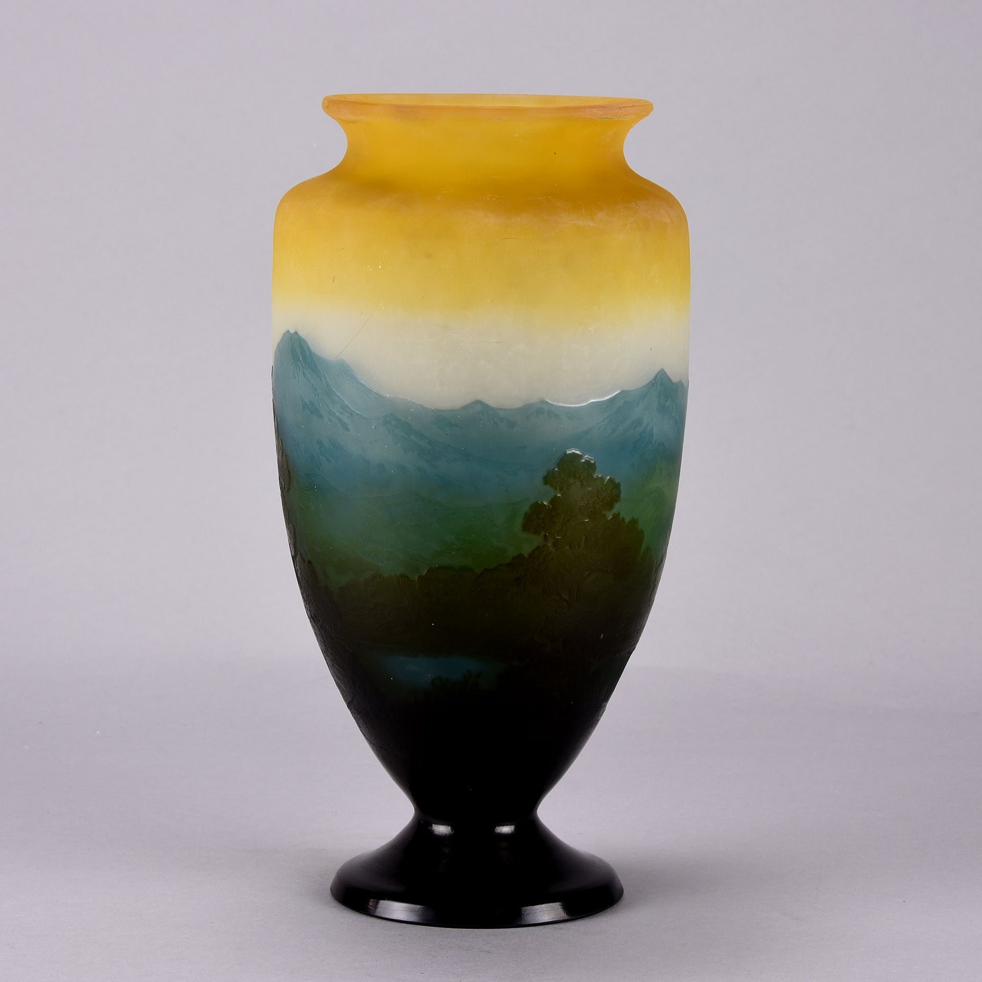 Emile Galle Vase -  Pasage du Lac -  Hickmet Fine Arts