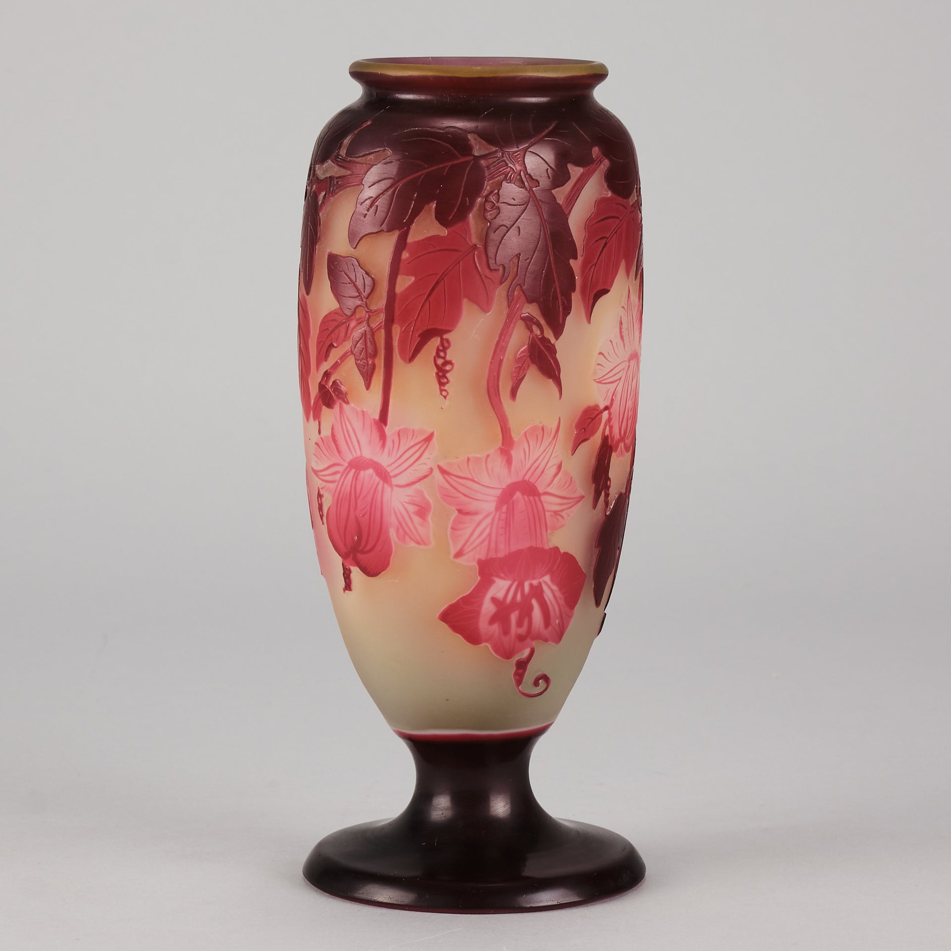 Galle cameo Pink Flower vase