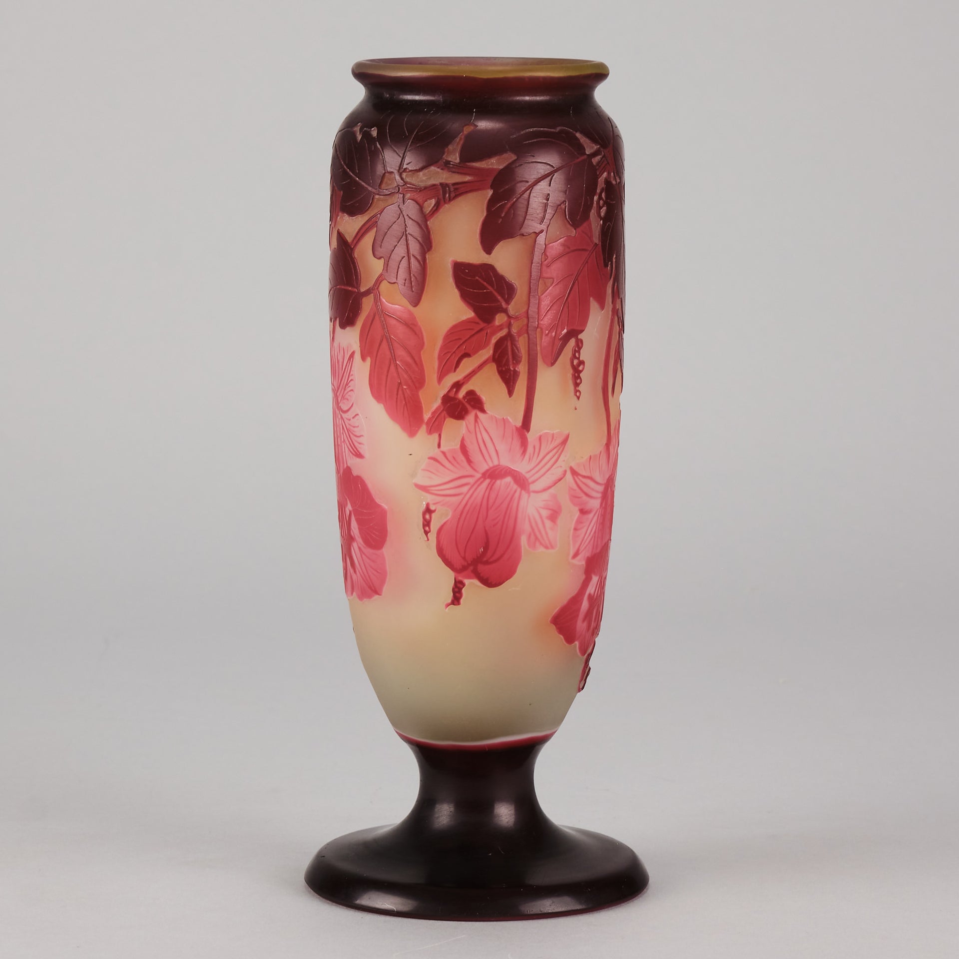 Galle cameo Pink Flower vase