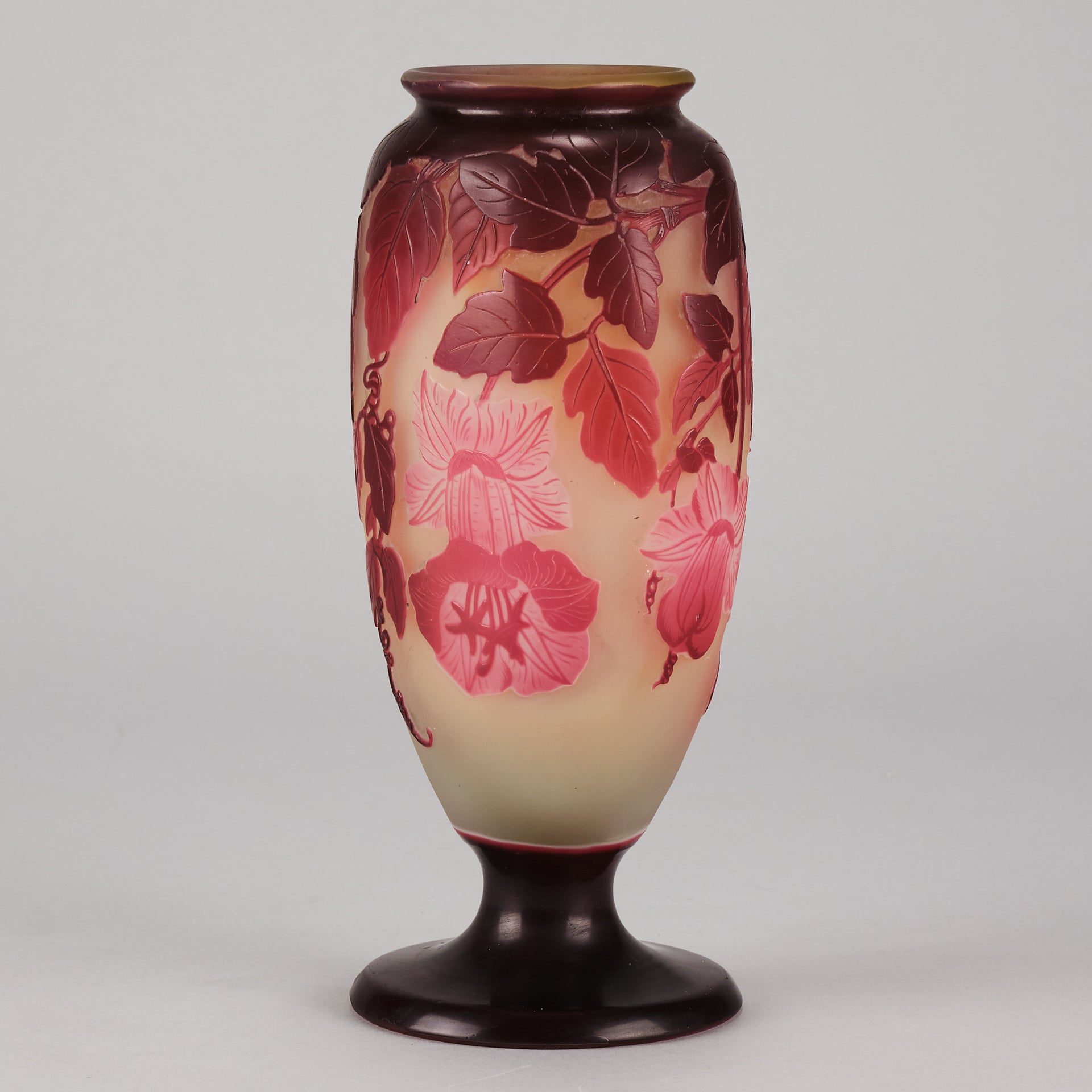 Galle cameo Pink Flower vase