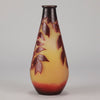 Emile Galle - Art Nouveau Glass - Galle vase - Slender Red Flower Vase - art nouveau glass vase – Hickmet Fine Arts