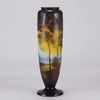 Galle Landscape Vase - Art Nouveau - Emile Galle Glass -  Hickmet Fine Arts 