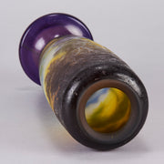 Galle Landscape Vase - Art Nouveau - Emile Galle Glass -  Hickmet Fine Arts 