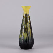 Emile Galle Vase - Art Nouveau Glass - Water Lillies Vase - Hickmet Fine Arts 