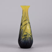 Emile Galle Vase - Art Nouveau Glass - Water Lillies Vase - Hickmet Fine Arts 