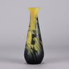 Emile Galle Vase - Art Nouveau Glass - Water Lillies Vase - Hickmet Fine Arts 