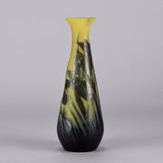 Emile Galle Vase - Art Nouveau Glass - Water Lillies Vase - Hickmet Fine Arts 