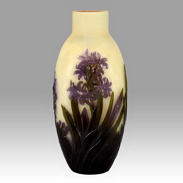 'Blue Chrysantheum' Vase by Emile Gallé