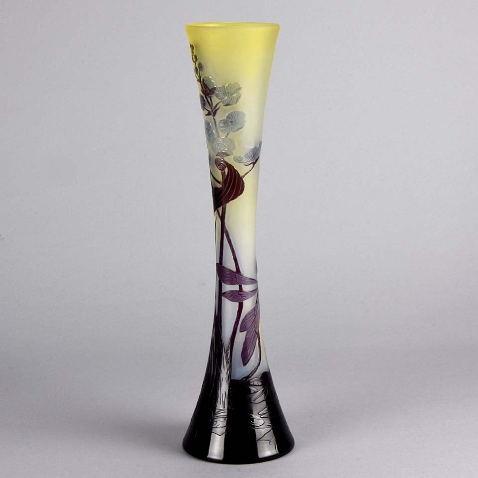 Gallé Dragonfly Vase