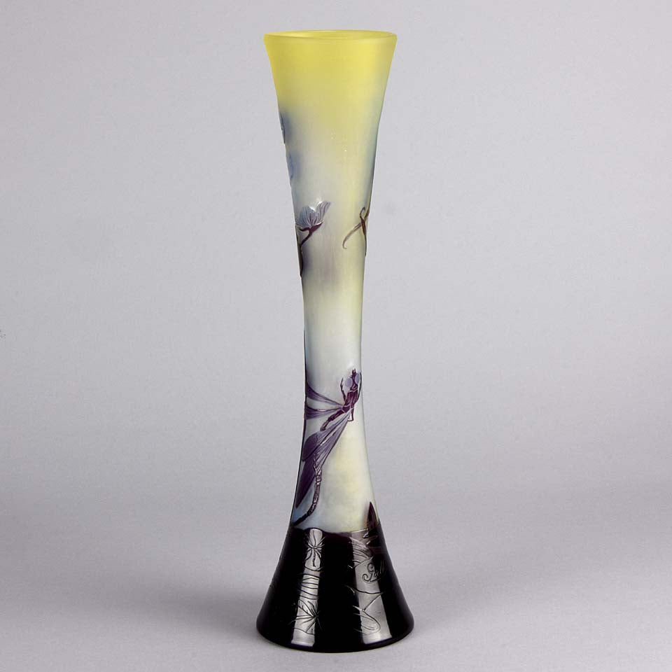 Gallé Dragonfly Vase