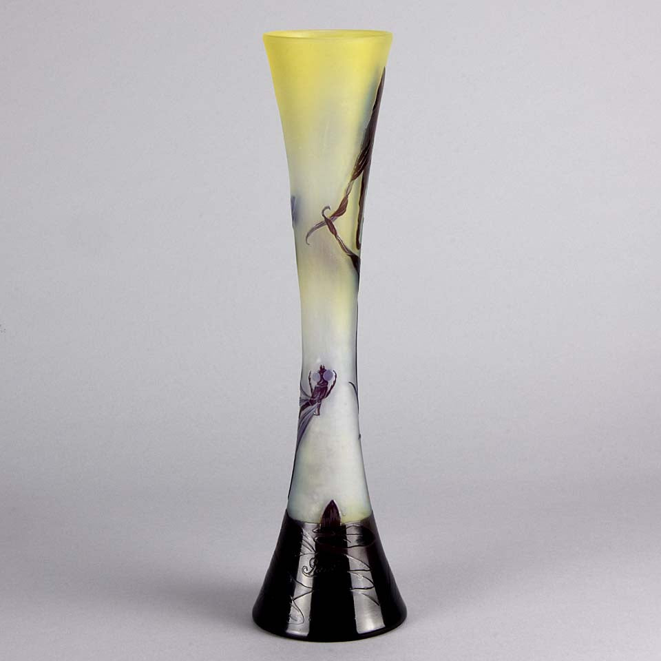 Gallé Dragonfly Vase